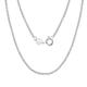 Lieson 925 Silver Necklace for Women and Men, Couple Jewelry Necklace Simple 2MM Width Wheat Chain Chain Necklaces Silver, 20 Inches Length - Jewelry Birthday Gift