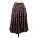 Diane von Furstenberg Casual Midi Skirt Long: Black Bottoms - Women's Size Medium