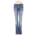 Rag & Bone/JEAN Jeans - Mid/Reg Rise Boot Cut Boyfriend: Blue Bottoms - Women's Size 25 - Medium Wash