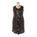 Simply Vera Vera Wang Casual Dress - Shift: Black Dresses - Women's Size 14