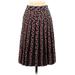 Diane von Furstenberg Casual Midi Skirt Long: Black Bottoms - Women's Size X-Small