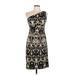 Connected Apparel Cocktail Dress: Brown Tortoise Dresses - Women's Size 10