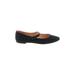 J.Crew Flats: Slip-on Chunky Heel Casual Black Shoes - Women's Size 12 - Almond Toe