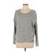 Ya Los Angeles Pullover Sweater: Gray Tops - Women's Size Large