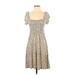 Gap Casual Dress - A-Line: Tan Leopard Print Dresses - Women's Size X-Small