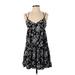 American Eagle Outfitters Casual Dress - Mini: Black Paisley Dresses - Women's Size X-Small