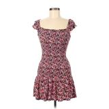 Almost Famous Casual Dress: Pink Floral Motif Dresses - Women's Size Medium