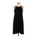 Old Navy Casual Dress - Slip dress: Black Solid Dresses - Women's Size Medium Tall