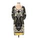 ETRO Casual Dress - Shift Scoop Neck Short sleeves: Black Dresses - Women's Size 40