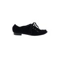 Mia Flats: Slip-on Chunky Heel Casual Black Print Shoes - Women's Size 11 - Round Toe