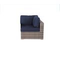 Living Source International Minnesota Patio Chair w/ Cushions Wicker/Rattan in Gray | 26 H x 33 W x 33 D in | Wayfair CM-0239