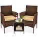 Underyr Deck Chair w/ Cushions, Wicker in Brown | 32.2 H x 21.7 W x 23 D in | Wayfair chair-1611