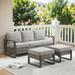 Latitude Run® Syeria 75" Wide in Gray | 29 H x 75 W x 29 D in | Outdoor Furniture | Wayfair 508843D3158F42719D8C1E1CE8820245