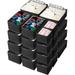 Rebrilliant 24 Set Clothes Dresser Drawer Organizers,_5.25" H x 11" W x 11" D in Black | Wayfair 7828FE2D4834432DBDFACE62C57FCE5D