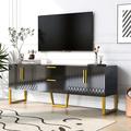 Ivy Bronx TV Stand, Entertainment Centerswith Drawers & Cabinets For Tvs Up To 75 Inches-25.2" H x 66.9" W x 15.7" D, | Wayfair