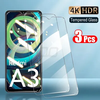 3Pcs Gehärtetem Glas Für Xiaomi Redmi A3 A2 A1 Plus Screen Protectors Für Redmi A1 A2 A3 9H glas Schutz Film