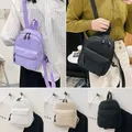 Einfache Cord Mode kleine Frauen Mini Rucksack Student Bücher taschen Rucksäcke Handtaschen