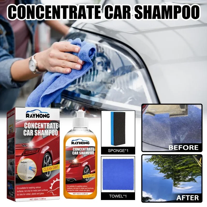 100ml Auto wasch shampoo Autozubehör große Kapazität hohe Konzentration Super Schaum Auto wasch flüssigkeit Auto wasch zubehör Image