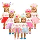 Klassische Prinzessin Kleid Für 18 Zoll Amerikanischen Puppen Stretch Garn Röcke 6 Farben Frische