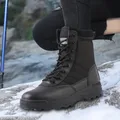 DulMilitary-Bottes de randonnée en plein air respirantes pour hommes chaussures de rinçage bottes