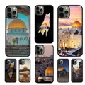 Coque de téléphone portable avec bâtiment de Jérusalem coques pour iPhone 15 14 12 13 mini 11 Pro