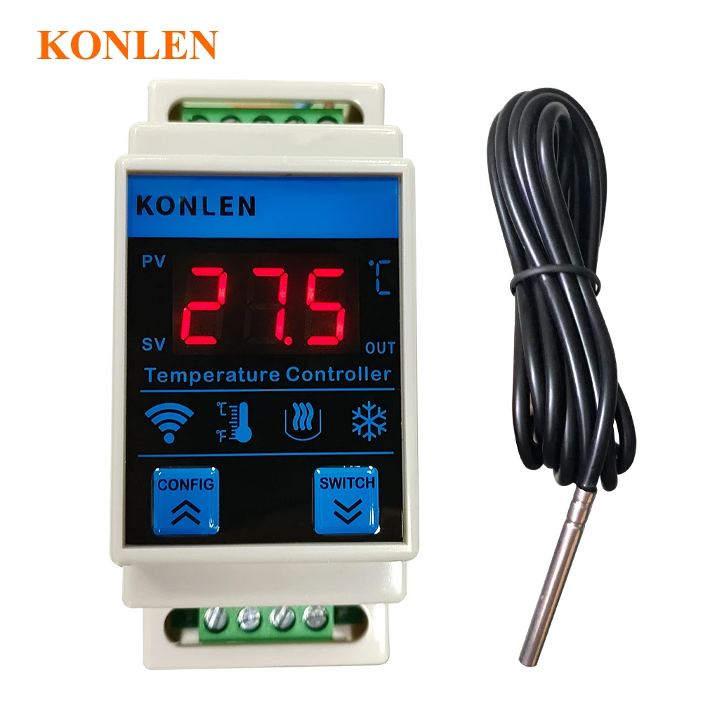 Tuya Wifi Temperatur sensor Thermometer Monitor Heizung Gefrier schrank Controller Raum Thermostat Alarm Temp Logger Home Smart Life Image