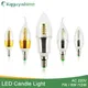 KaguyahRob-Ampoule en aluminium doré et argenté pour lustre en cristal lampe à bougie LED ampoule