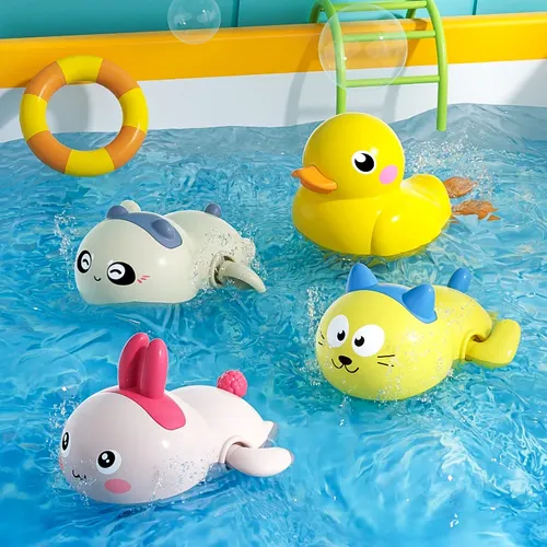 Schwimmende Aufzieh spielzeug Bades pielzeug niedlichen Tier Uhrwerk Badewanne Schwimmbad Spielzeug