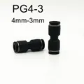 10PCS Pneumatic Air Fitting Change Diameter Connector 4mm to 3mm Union Straight Connector PG4-3