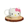 Tazza scolpita 3D in ceramica con fiocco rosa Hello Kitty da 400ml bevande calde per tè e caffè