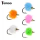 Bimoo 6PCS #12 Brass Bead Head Trout Salmon Egg Fly Nymphs Bug Wet Fly Fast Sink Grayling Char Fly