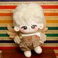 Kawaii Plush Cotton Doll Idol Stuffed Super Star Figure Dolls No Attribute Fat Body White Hair Angel