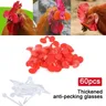 60 pezzi Pinless Chicken Hen Rooster Anti-becking Eyes Glasses con Bolt Anti-fight fagiano pollame