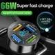 Car Cigarette Lighter Charger 66W 4 Ports Fast Charging PD3.0 USB C Car Phone Charger Adapter For