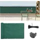 3'x10' Dark Green Balcony Privacy Screen Fence Windscreen Cover Fabric Shade Netting Mesh Cloth with