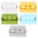 1:12 Doll House Mini Simulation Sofa with 3pcs Pillow Living Room Furniture DIY Wooden Doll House