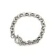 Punk Fashion Stainless Steel Box Chain Bracelets Silver Color For Women Men Stainless Steel Alloy