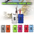 12 PCS Kid's Football Pinnies 2 Colors Quick Drying Soccer Jerseys Youth Sports Scrimmage Basketball