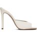 White Stiletto Heeled Sandals