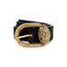 Croc Embossed Velvet Belt