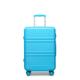 KONO Koffer Hartschale Leichter ABS Reisekoffer Handgepäck Trolley mit 4 Spinnrollen & TSA-Schloss, blau, 140, modisch