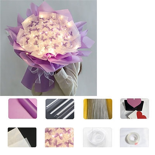 Weihnachtsgeschenke für Frauen Mama Sie Frauentagsgeschenke DIY Frauentags Muttertagsgeschenke für Mädchen Handgemachter Schmetterlingsstrauß DIY komplettes Materialset als seltenes Image