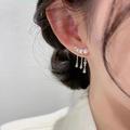 1 Paar Ohrstecker Tropfen-Ohrringe For Damen Partyabend Geschenk Verabredung Aleación Schick Mode Diamant Stern