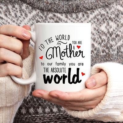 1pc Funny Mom Birthday Gifts - The World Best Mom Novelty Mother's Day Gift Ideas From Daughter Or Son Unique Christmas Gifts Mug For Mom 11 Oz Love Mom Mug