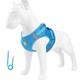 Dog Harness and Leash Set No Pull Soft Mesh Reflective Escape Proof Small Dog Cat Vest Adjustable Pet Outdoor Harnesses for Puppy Kitten Rabbit