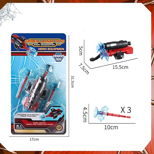 Kinderspielzeug Halloween Geschenk Jet Uhr Armband Drehend Kann An Die Wand Haften Weiche Kugelspielzeug Handgelenk Held Spinne Werfer Weihnachtsgeschenk Image