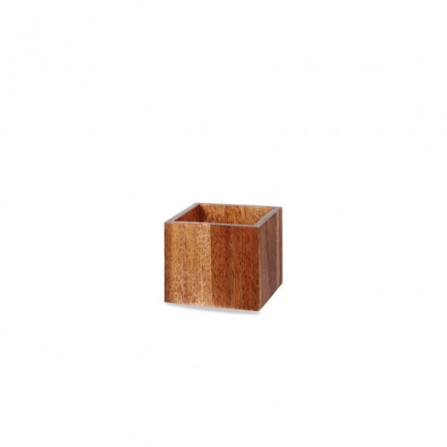Churchill 4 x Holz Box eckig 12x12cm ACACIA WOOD Image
