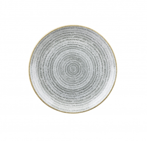 Churchill 12 x Teller flach coup 17cm STUDIO PRINTS HOMESPUN stone grey Image