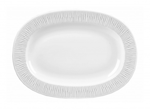 Churchill 6 x Platte mit Rand oval 33cm BAMBOO Image