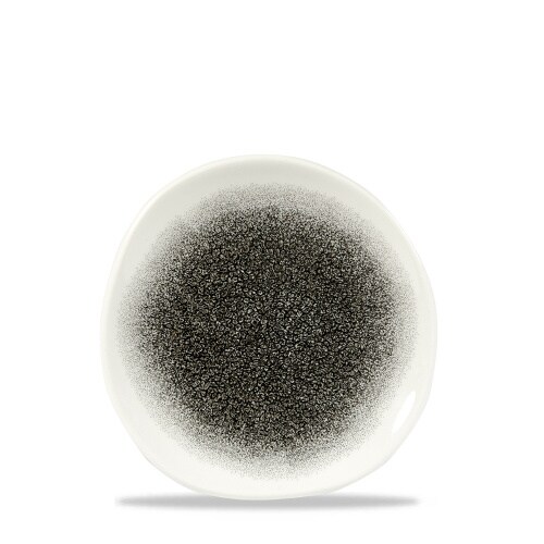 Churchill 12 x Teller flach Organic 18,6cm RAKU Quartz black Image